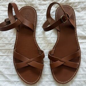 EUC Madewell Strappy Leather Sandals